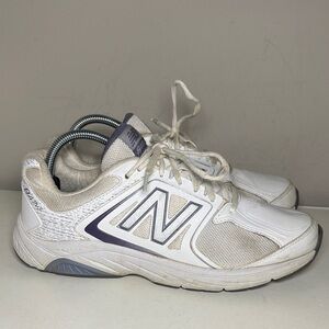 New Balance 847 v3 White purple and Gray Athletic Shoes